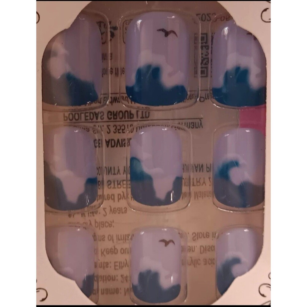 Nail Set New 24 Piece Beautiful Nails Artificial Set Professional Art